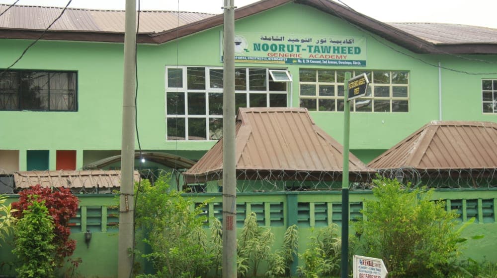 Exterior view of the Noorut-Tawheed Generic Academy main building